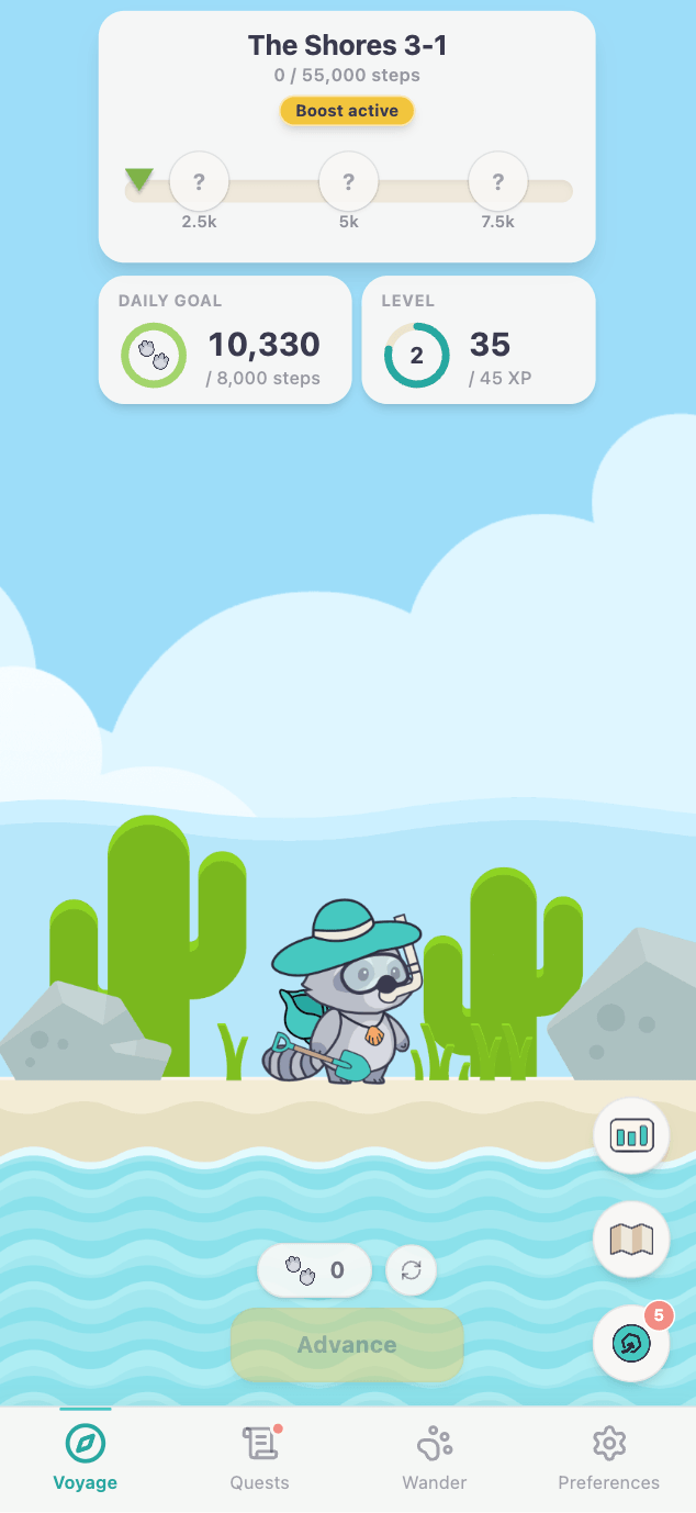 The new beach map introduced in v1.1