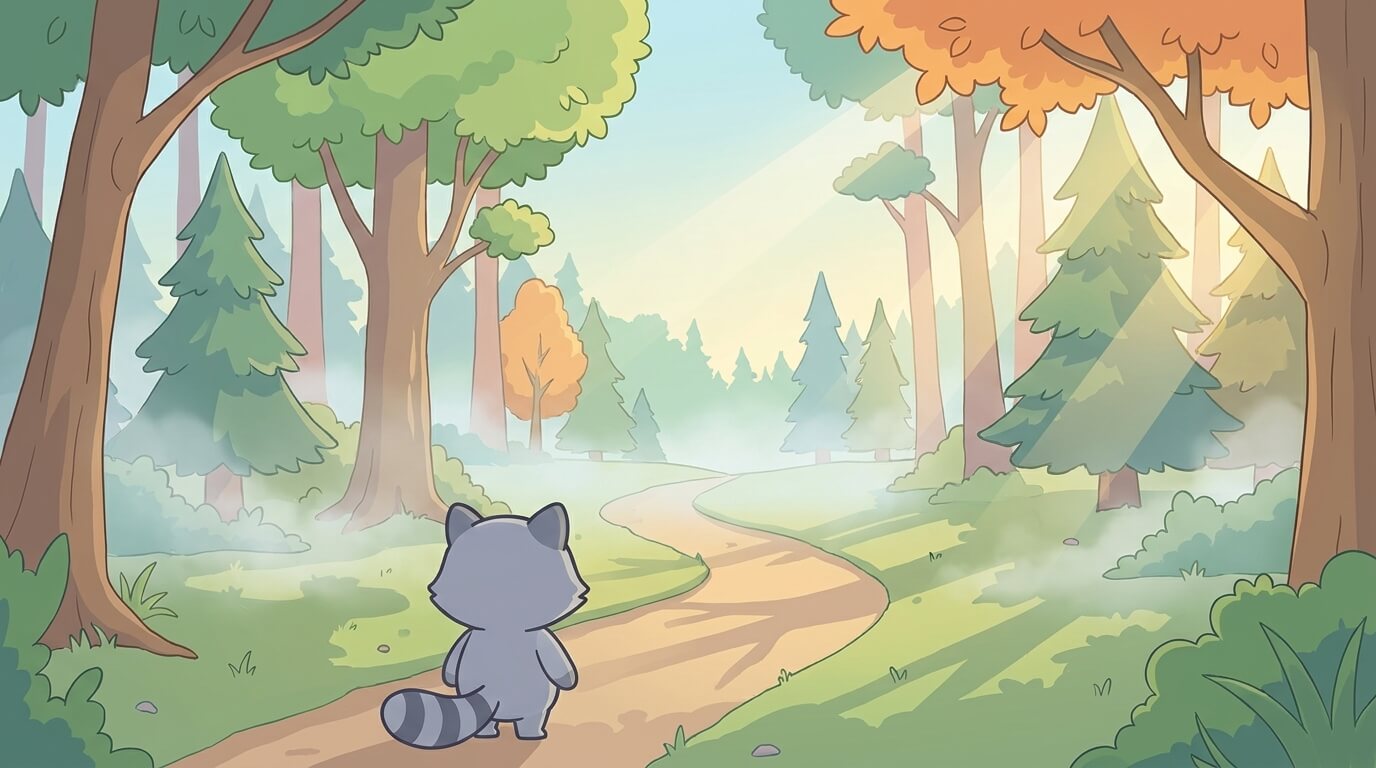 Wander taking his first steps on the path